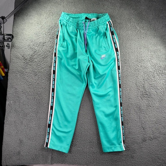 "Have a Nike Day" Track Pants Mens‎ Med Air Max Hyper Jade Retro VTG Gym Lounge - Picture 2 of 14